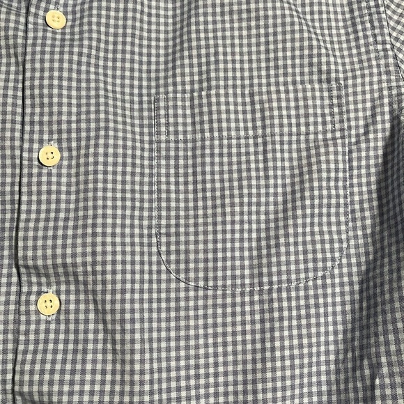 Peter Millar blue checked gingham button up - Picture 3 of 7